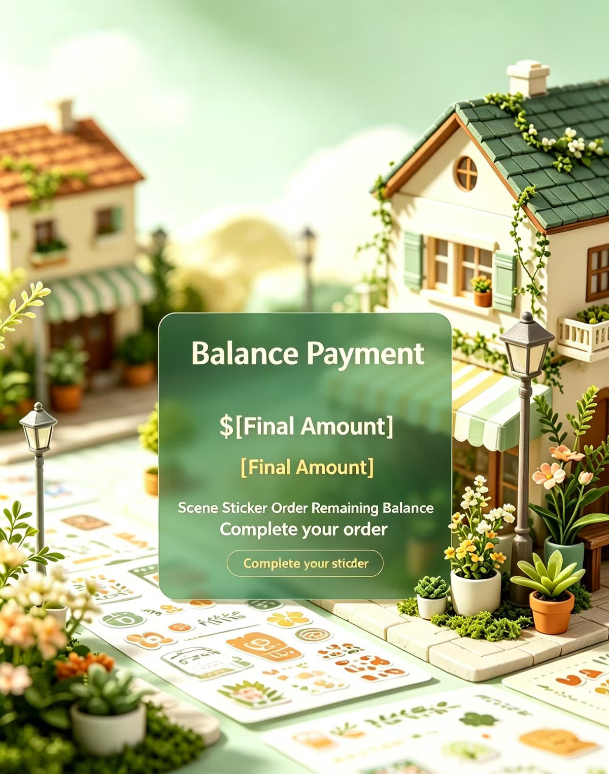 Remaining Balance - Scene Sticker Order (Balance Payment Only)